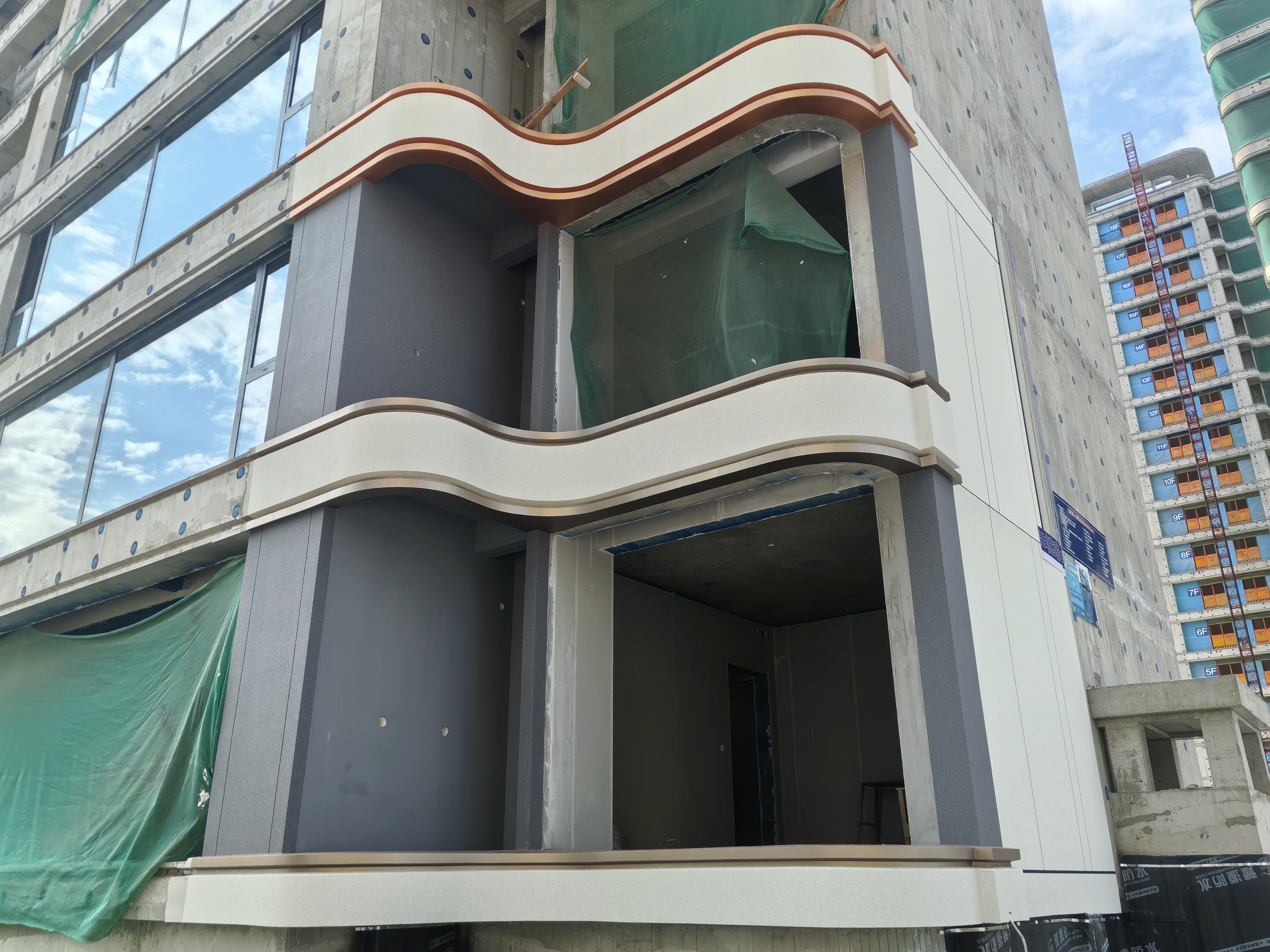 河北石家庄项目金属漆建筑外立面